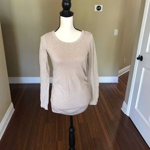 Motherhood Maternity Cream Sweater, Size S